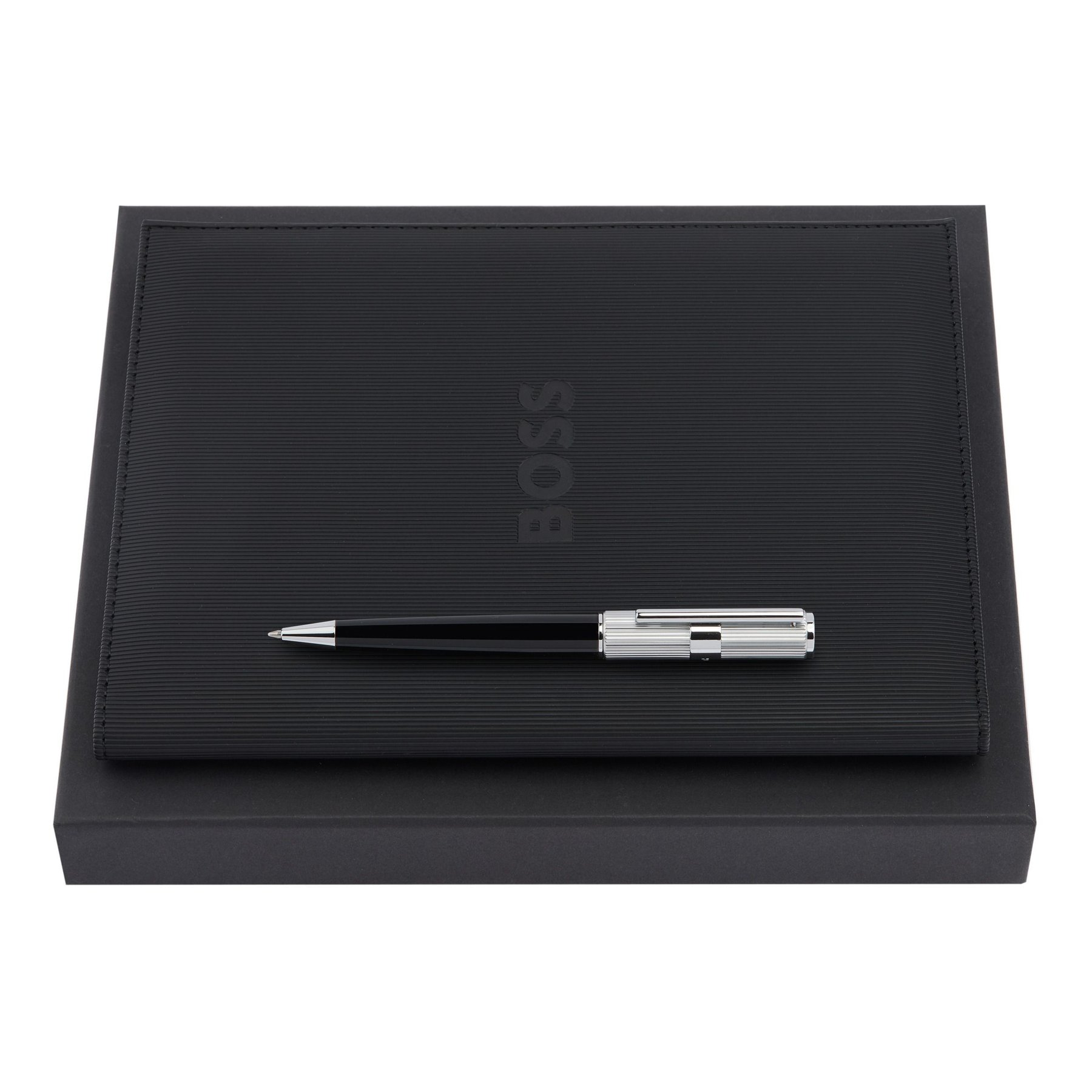 Hugo Boss Pen and folder set Formation Line, A5, black