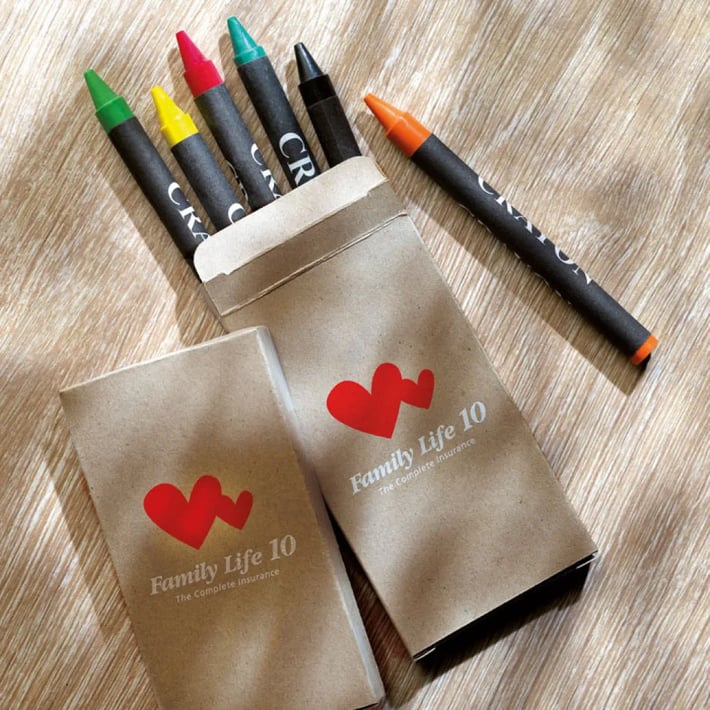 More Than Gifts Crayon set Bravo, 6 pieces