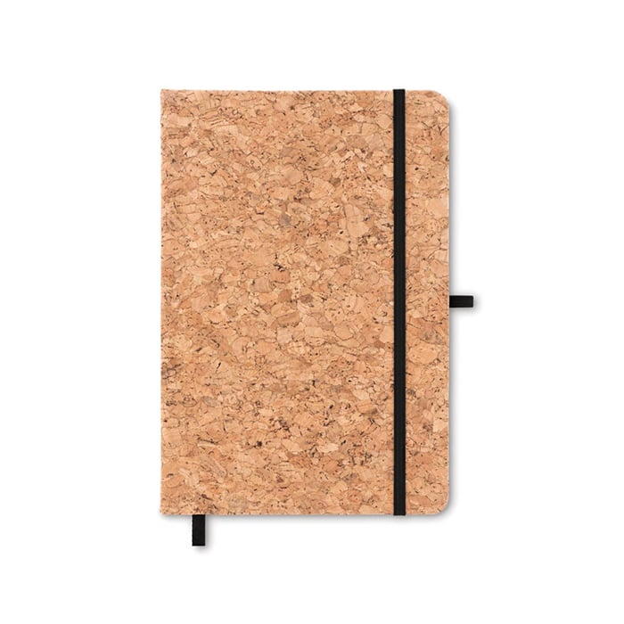 More Than Gifts Notebook Suber, A5, cork, black elastic, 96 sheets