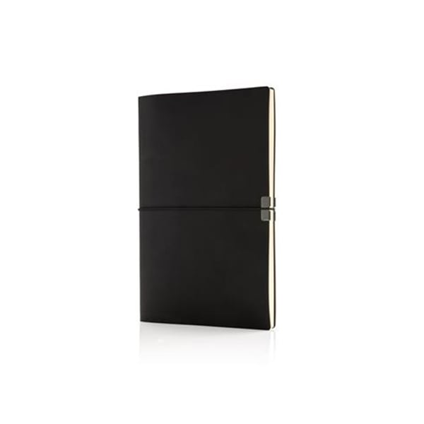 Swiss Peak Notebook Deluxe, A5, flexible cover, black