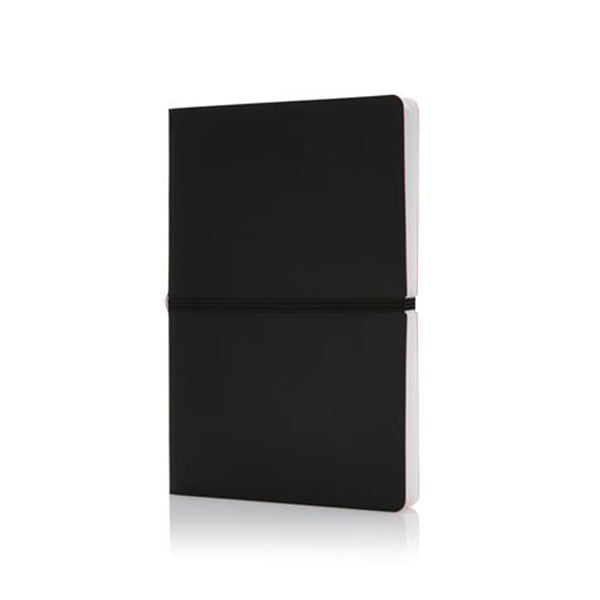 XD Notebook Deluxe, A5, with elastic, soft cover, 96 sheets, black