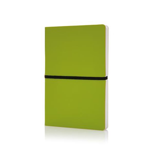 XD Notebook Deluxe, A5, with elastic, soft cover, 96 sheets, green