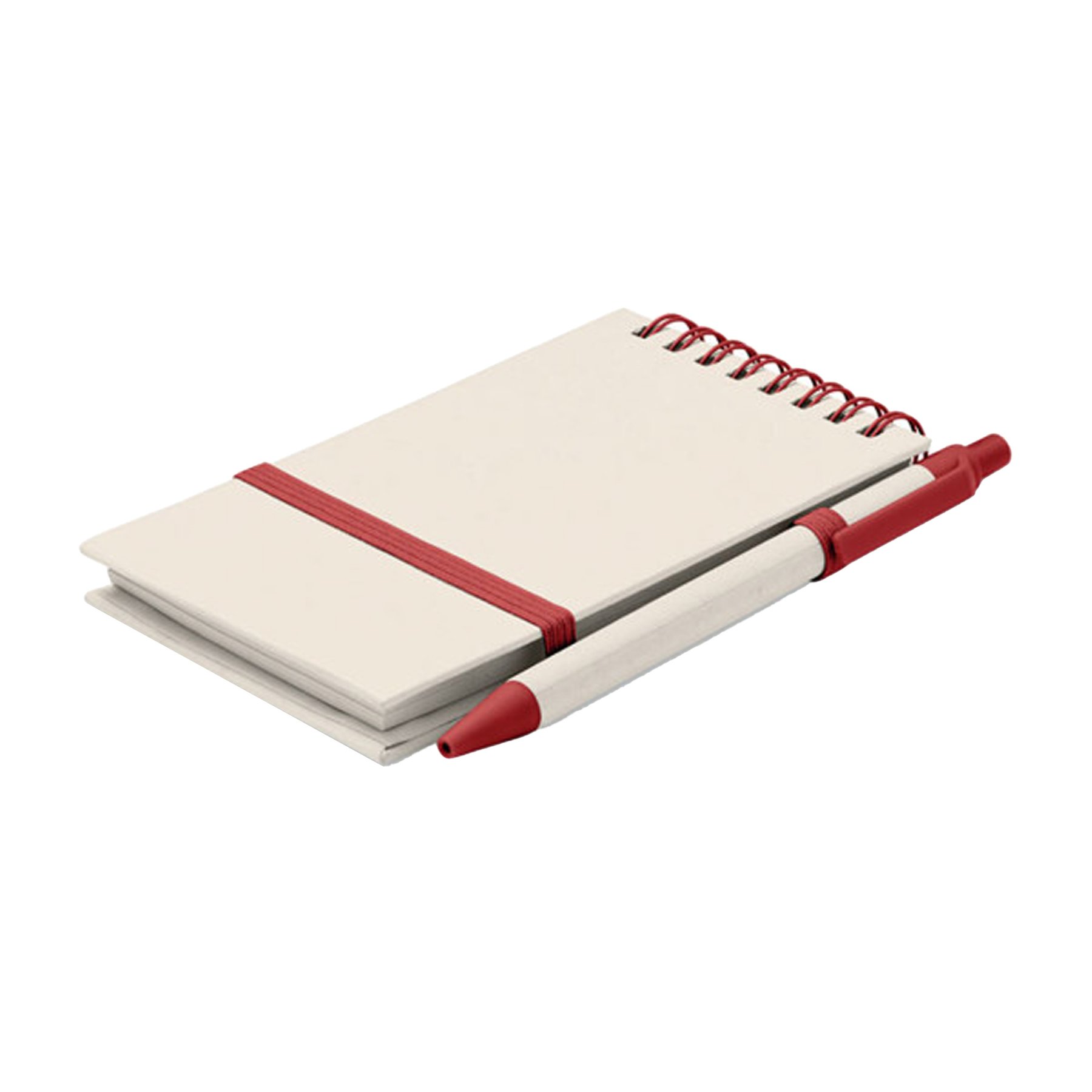 More Than Gifts Notebook and pen set Mito, A6, recycled cardboard, red
