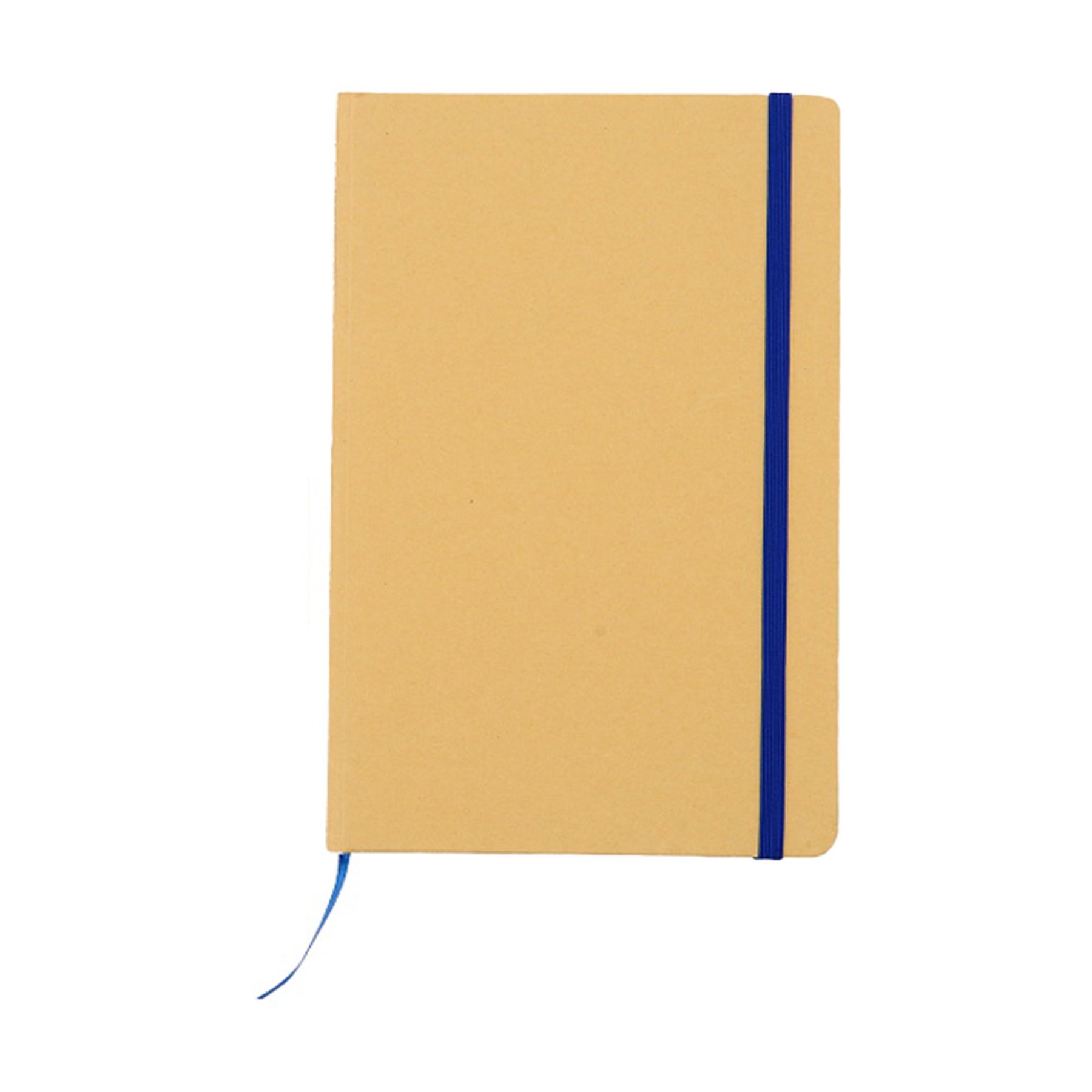Notebook Berlin, A5, with elastic, recycled, 80 sheets, blue