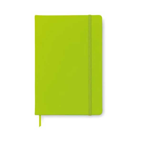 Notebook Sofia, A5, with elastic, wide ruled, 80 sheets, green