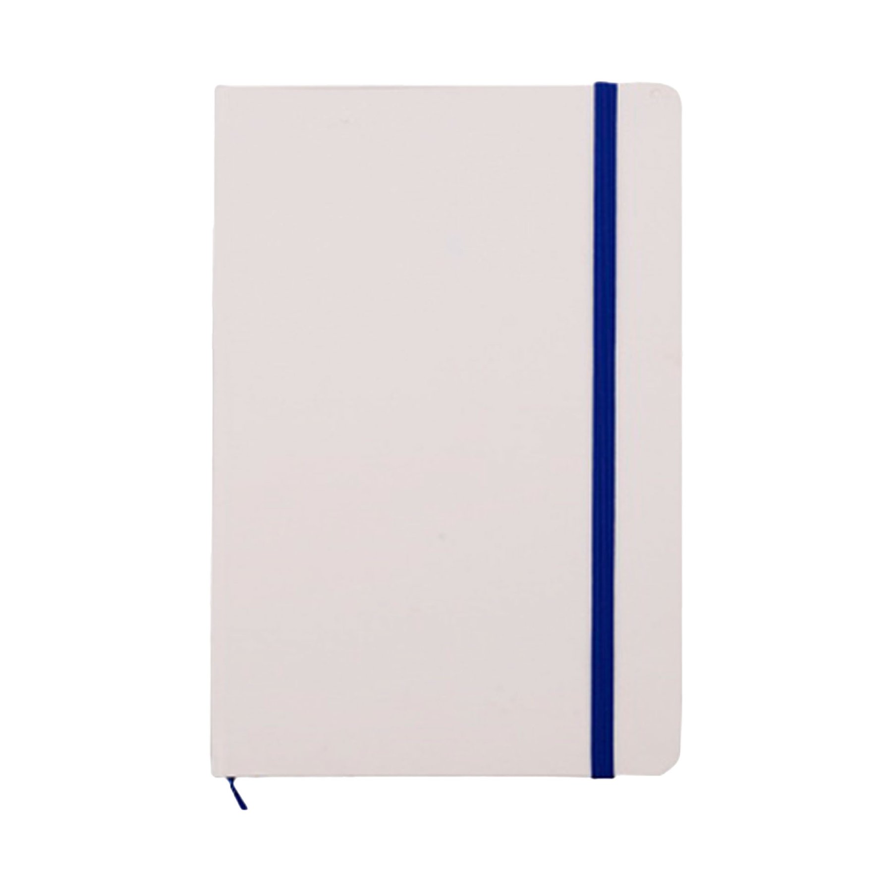 Notebook Viena, A5, with elastic, wide ruled, 80 sheets, white-blue