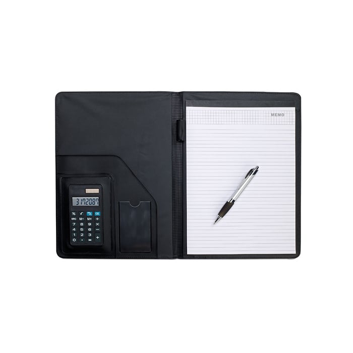 More Than Gifts Conference folder Nadia, A4, faux leather, black