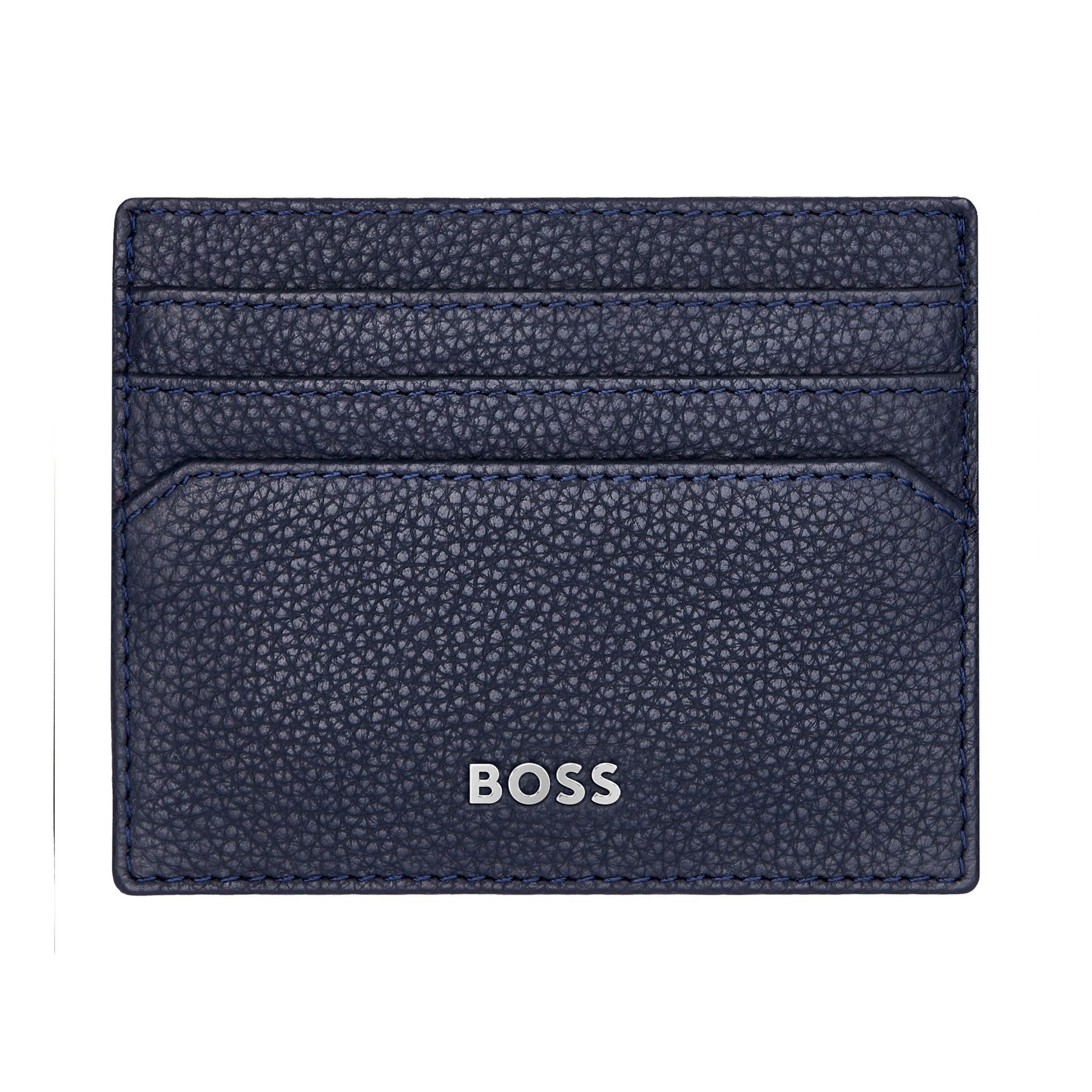 Hugo Boss Card holder Classic Grained, 6 slots, dark blue