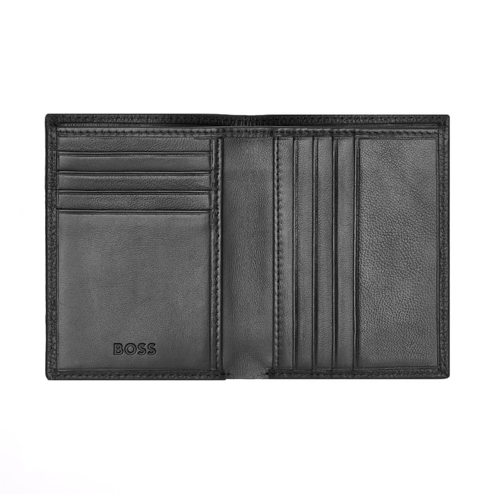 Hugo Boss Card holder Classic Grained, with 8 slots, black