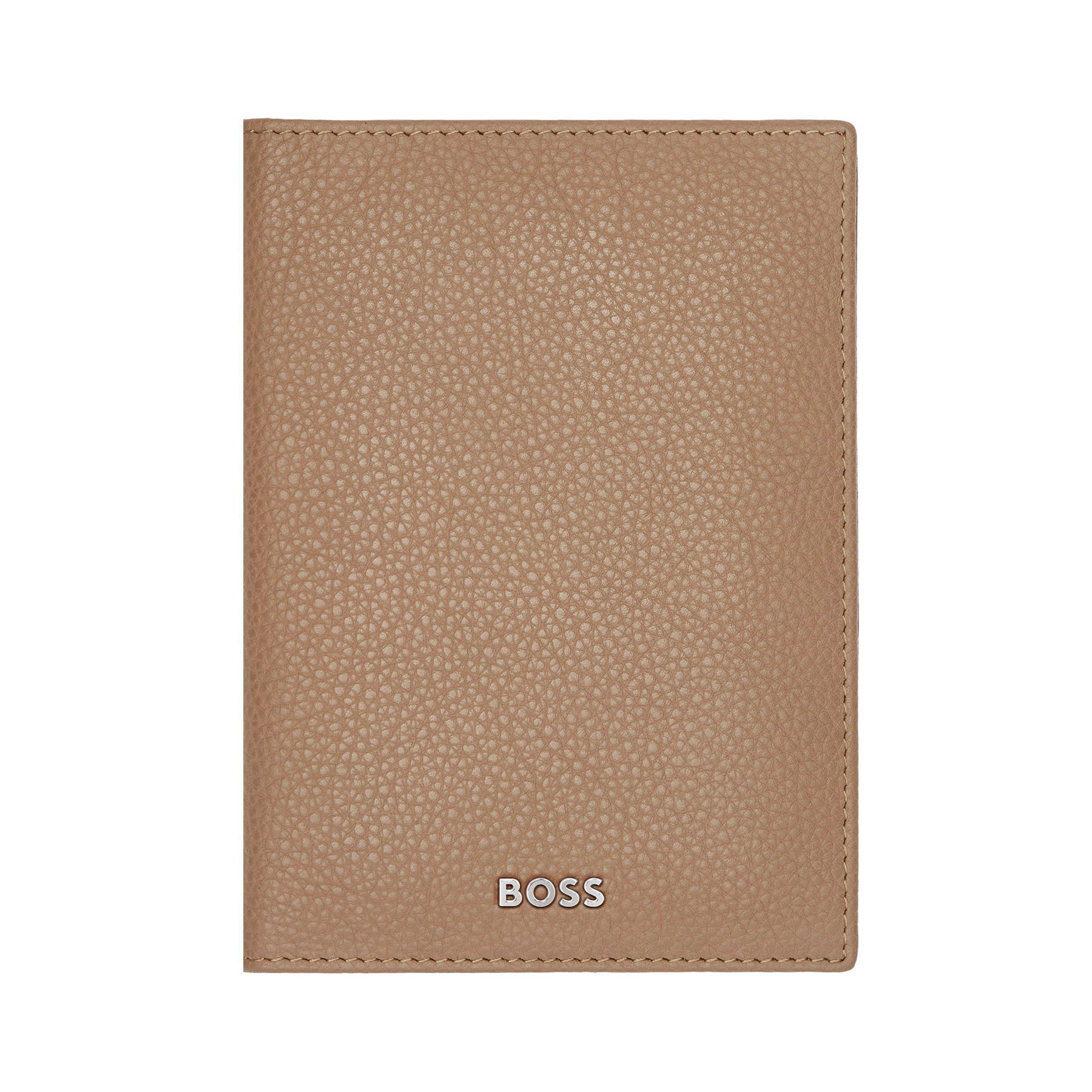 Hugo Boss Passport Holder Classic Grained, caramel