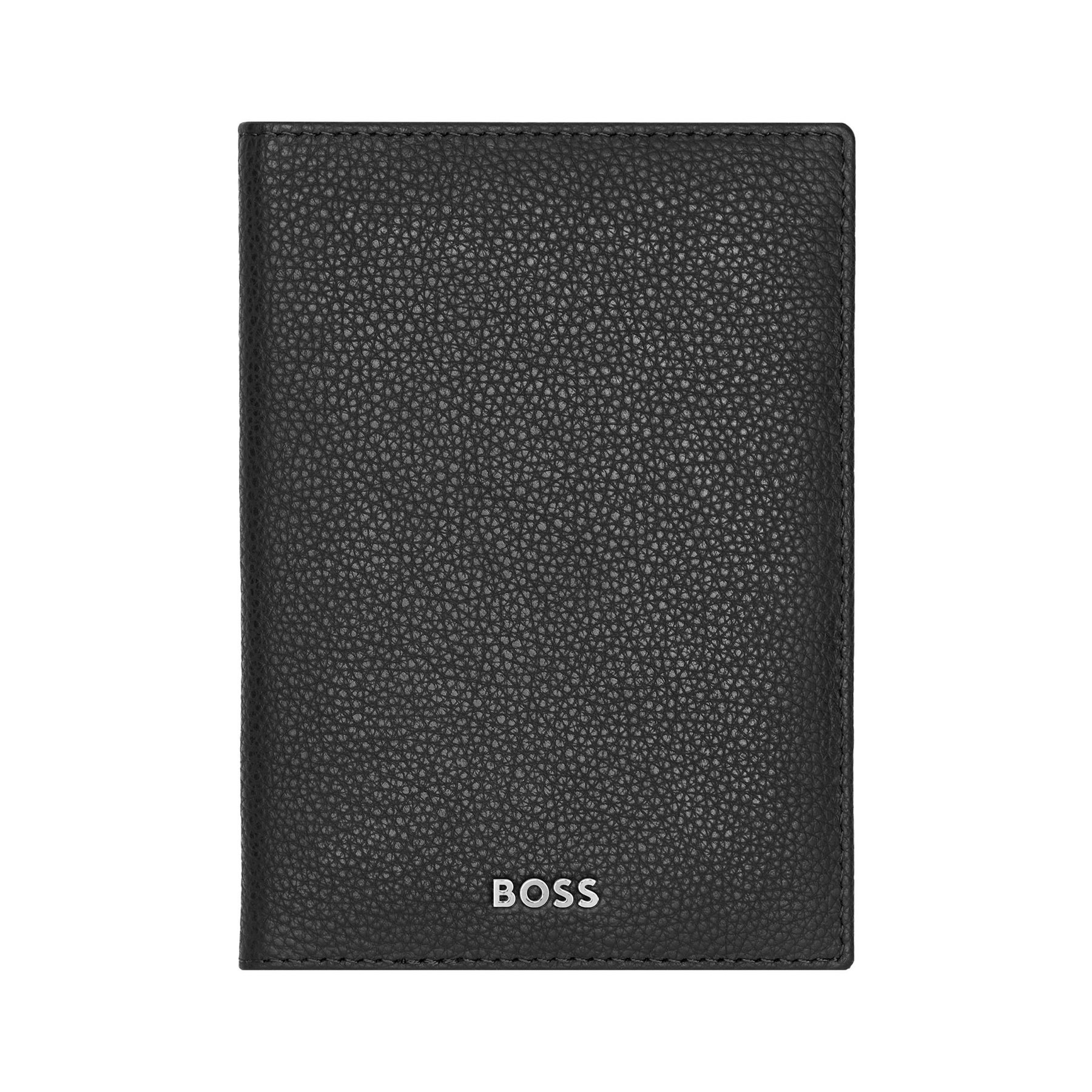 Hugo Boss Passport case Classic Grained, black