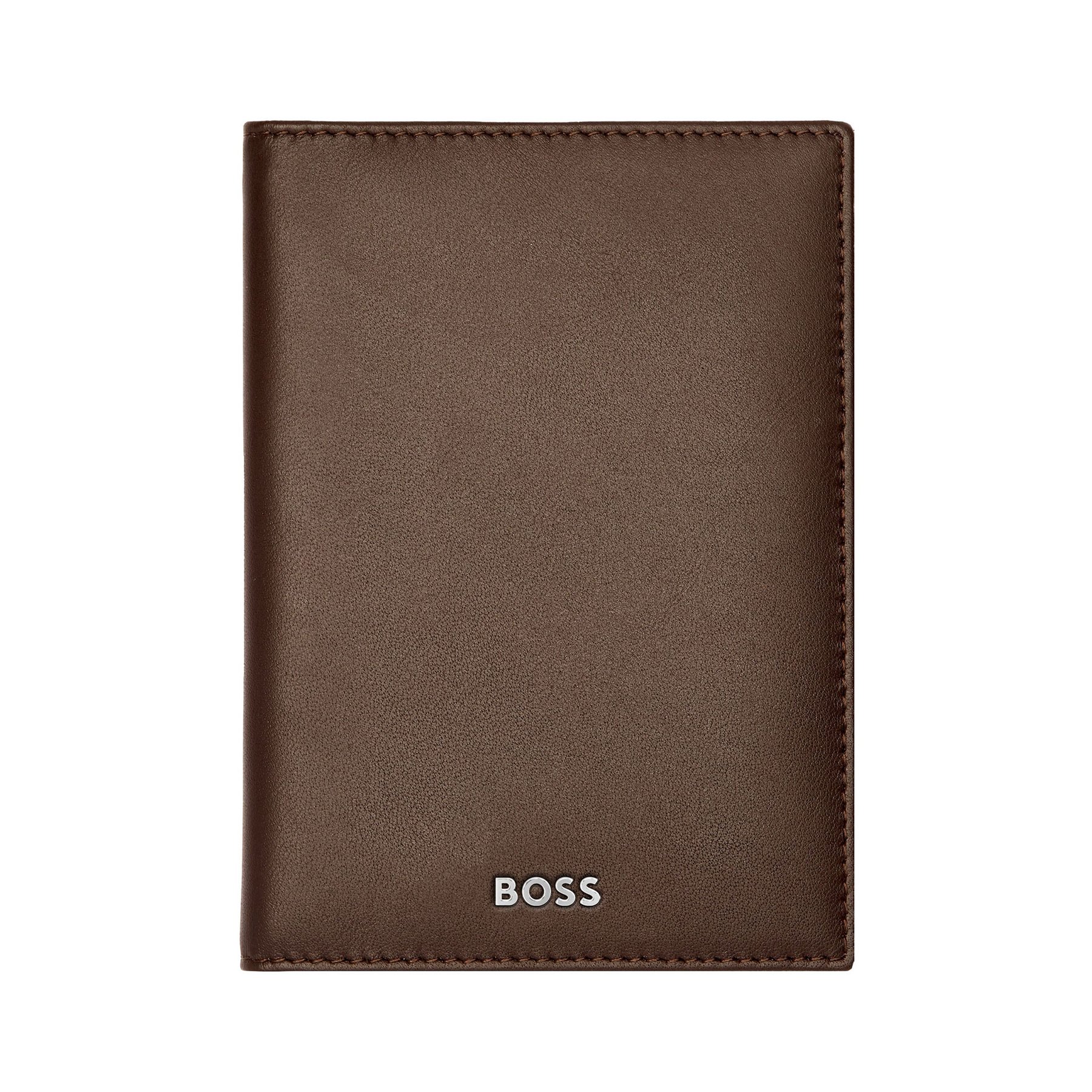 Hugo Boss Card holder Classic Smooth, with 16 compartments, brown