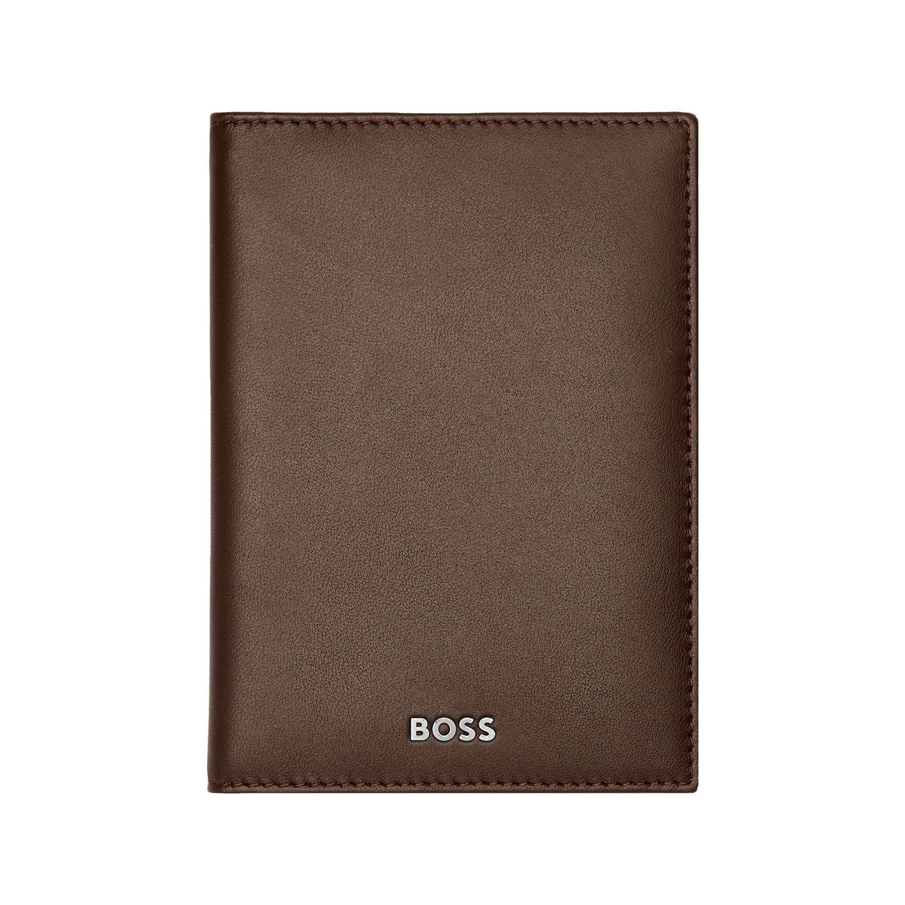 Hugo Boss Passport holder Classic Smooth, brown