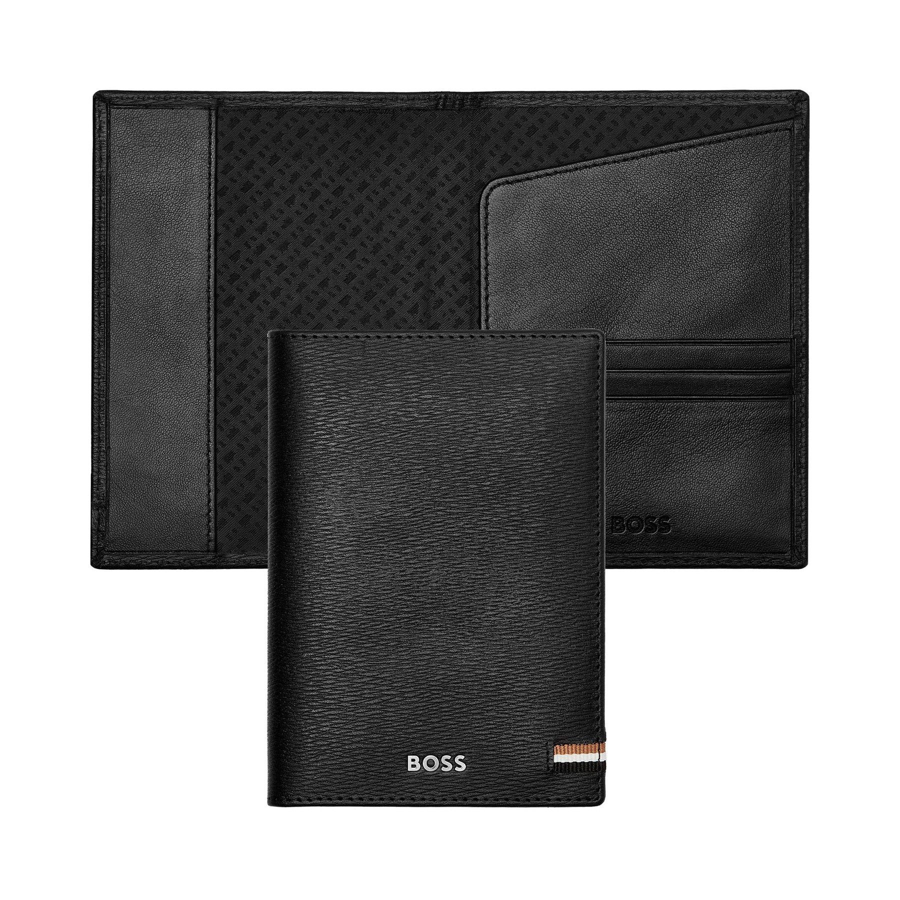 Hugo Boss Passport holder Iconic, black