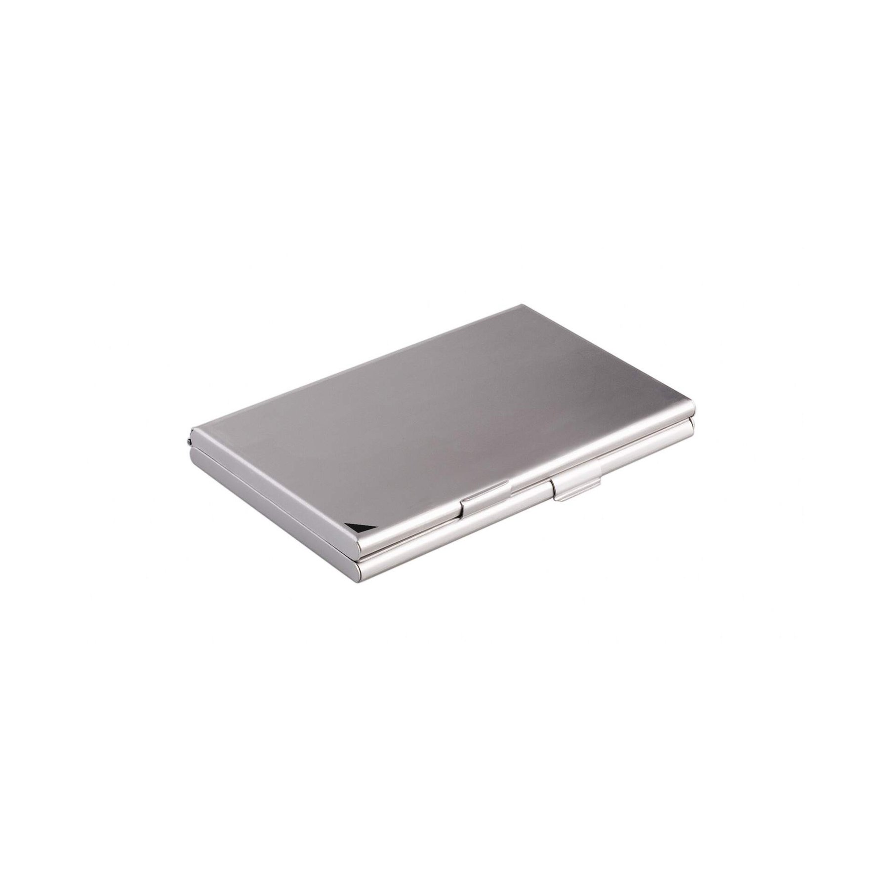 Durable Business Card Box, double, aluminium, grey