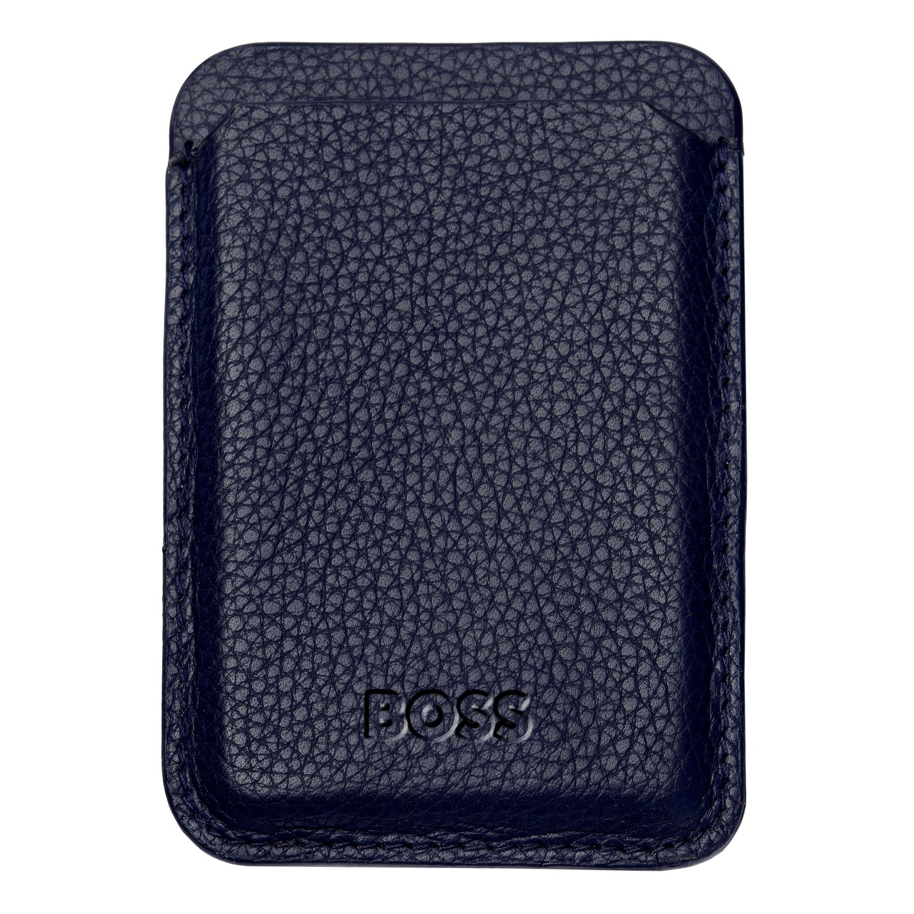 Hugo Boss Card holder Classic Grained, magnetic, for phone, dark blue