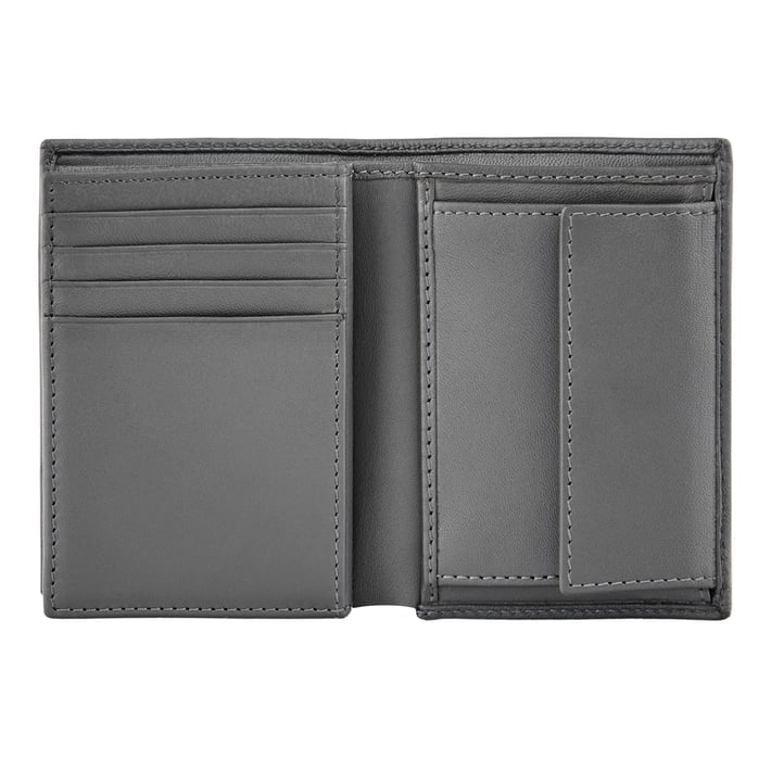 Hugo Boss Калъф за карти Saffiano, с 12 отделения, сив