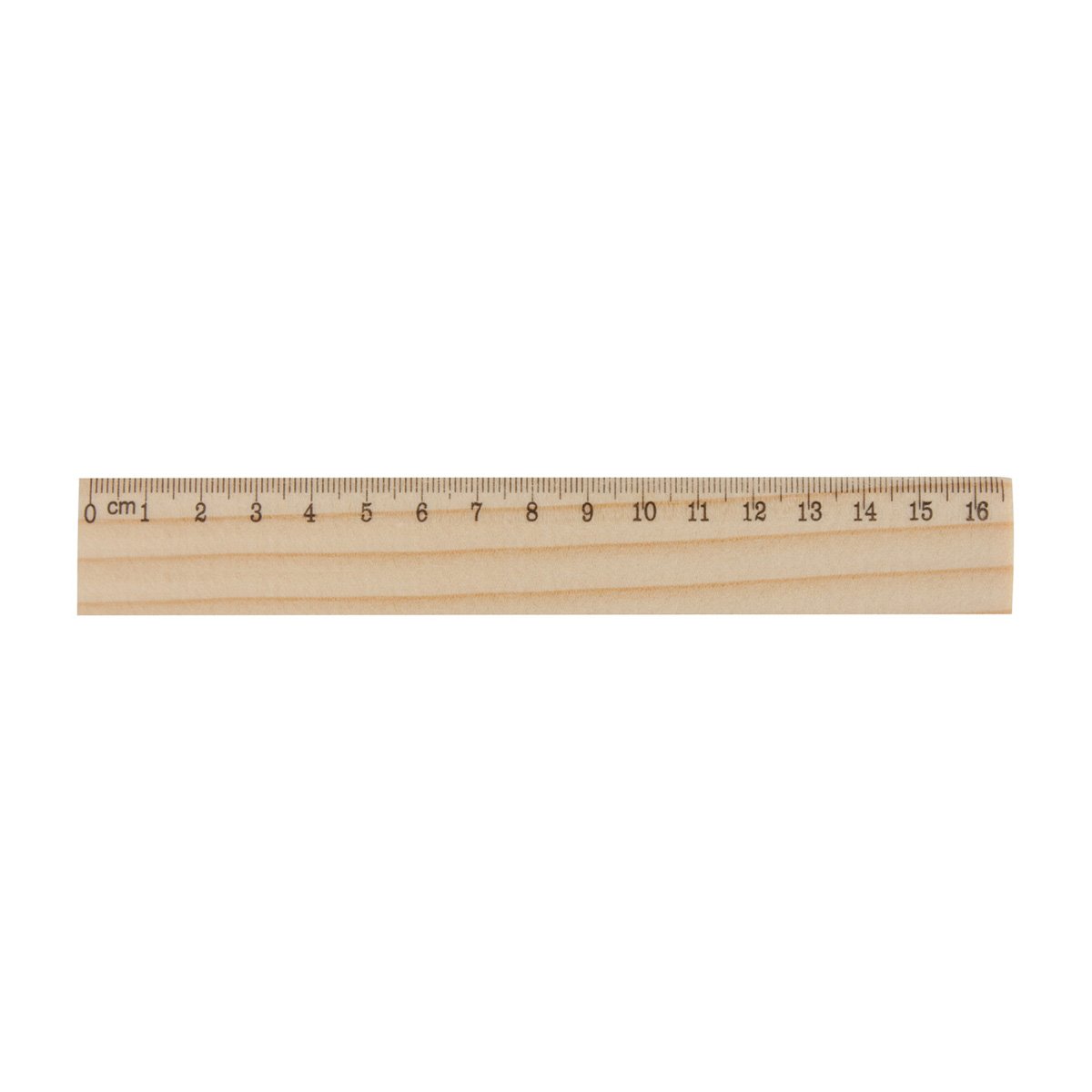 Ruler Onesix, pine wood, 16 cm