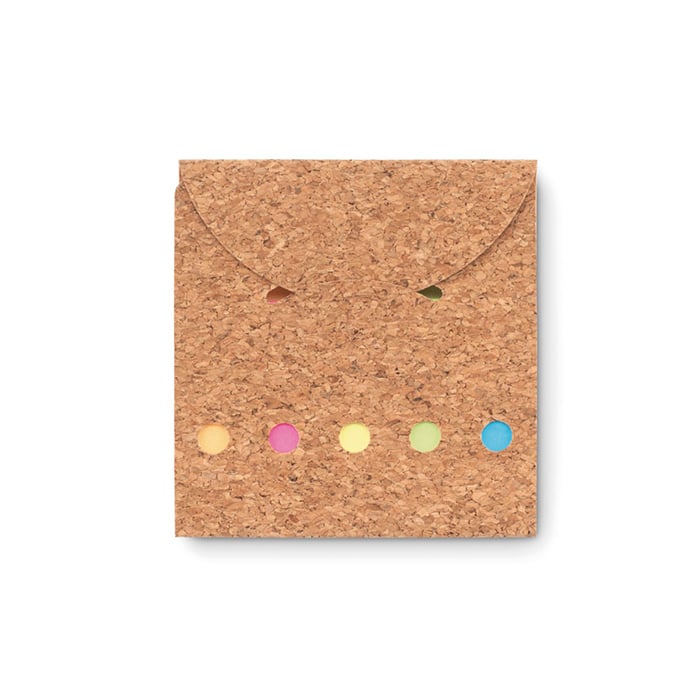 More Than Gifts Sticky notes and indexes set Foldcork, cork cover, 8 x 5 x 0.2 cm