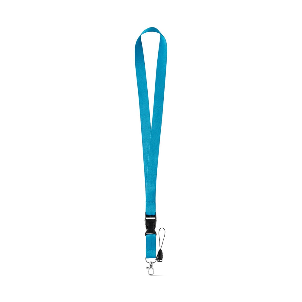 Badge lanyard Anquetil, light blue, 50 pcs