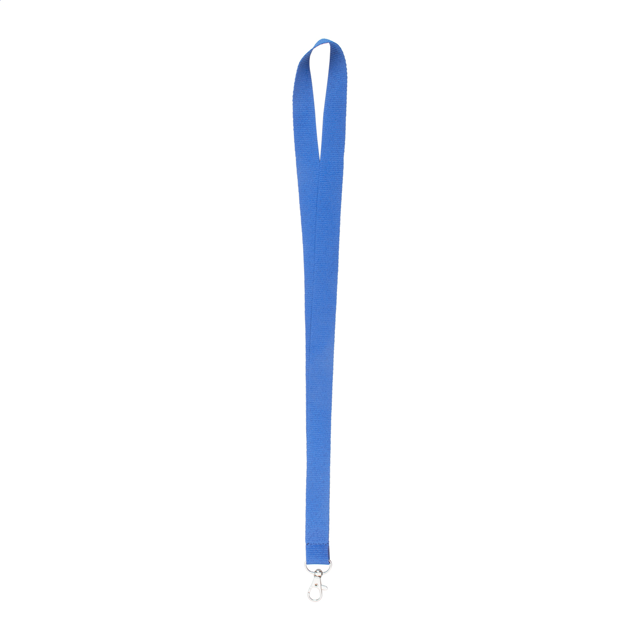 Badge Lanyard with carabiner, 20 x 500 mm, light blue