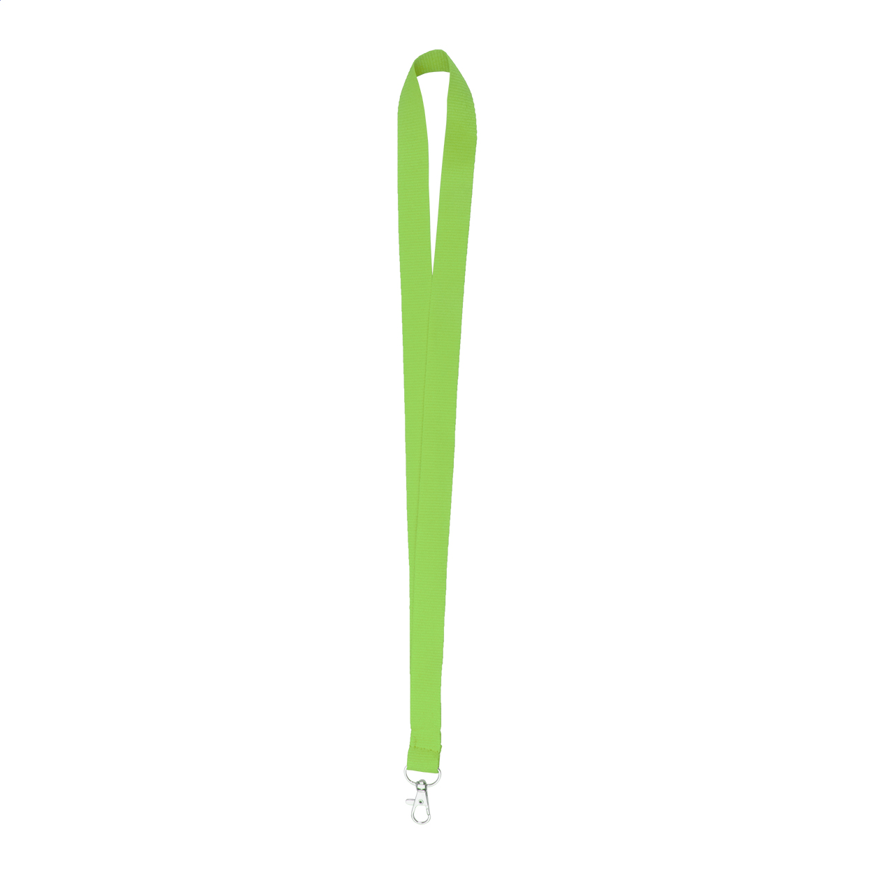 Badge Lanyard with carabiner, 20 x 500 mm, light green
