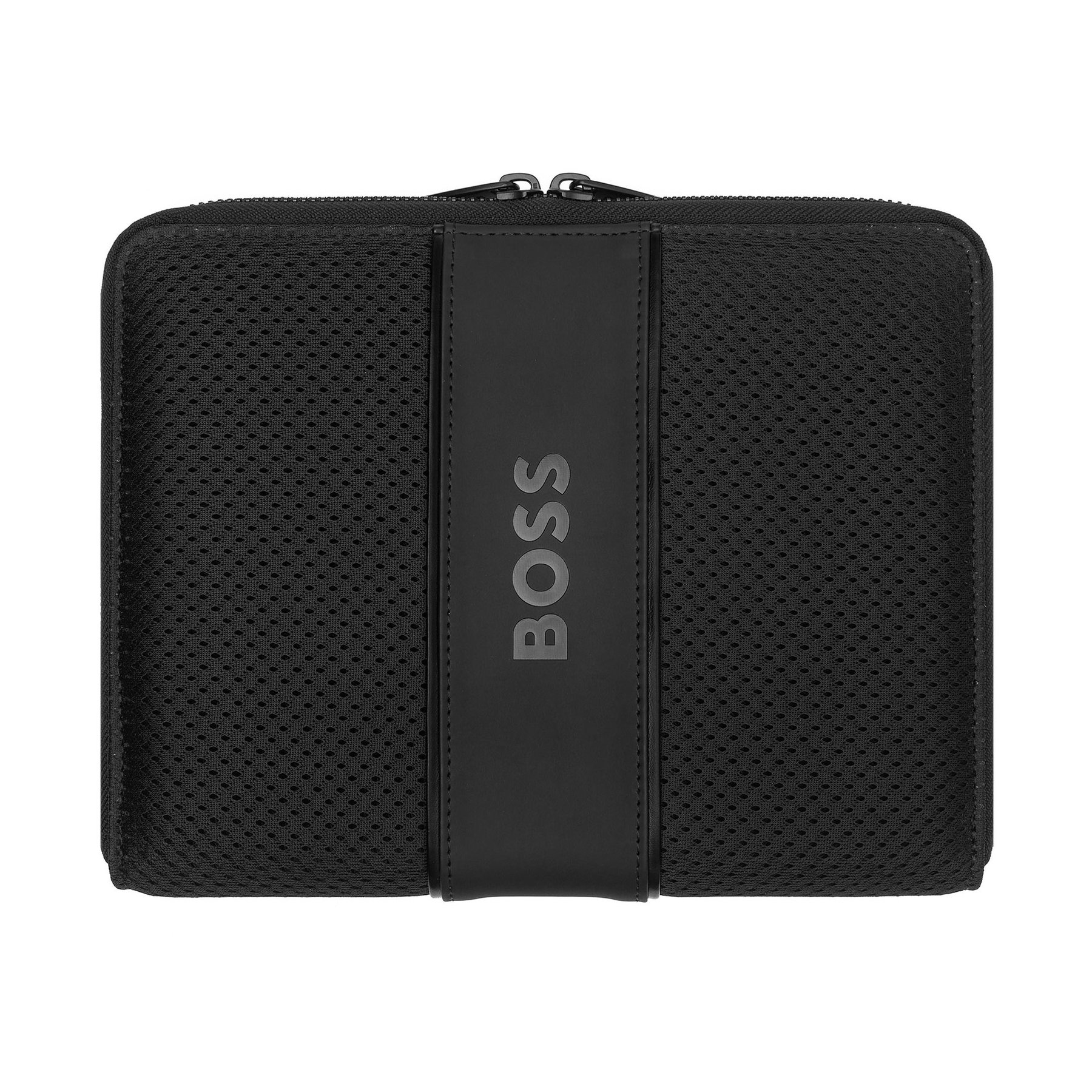 Hugo Boss Folder Arche, A5, zip, black
