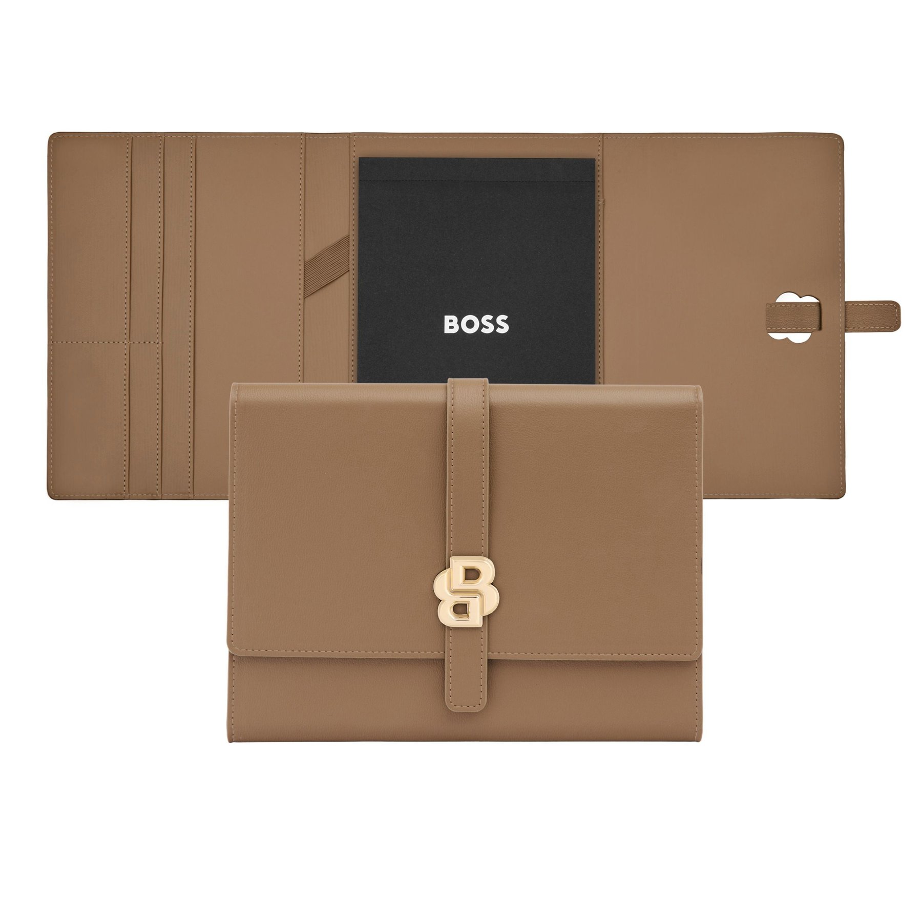Hugo Boss Conference folder Double B, A5, brown