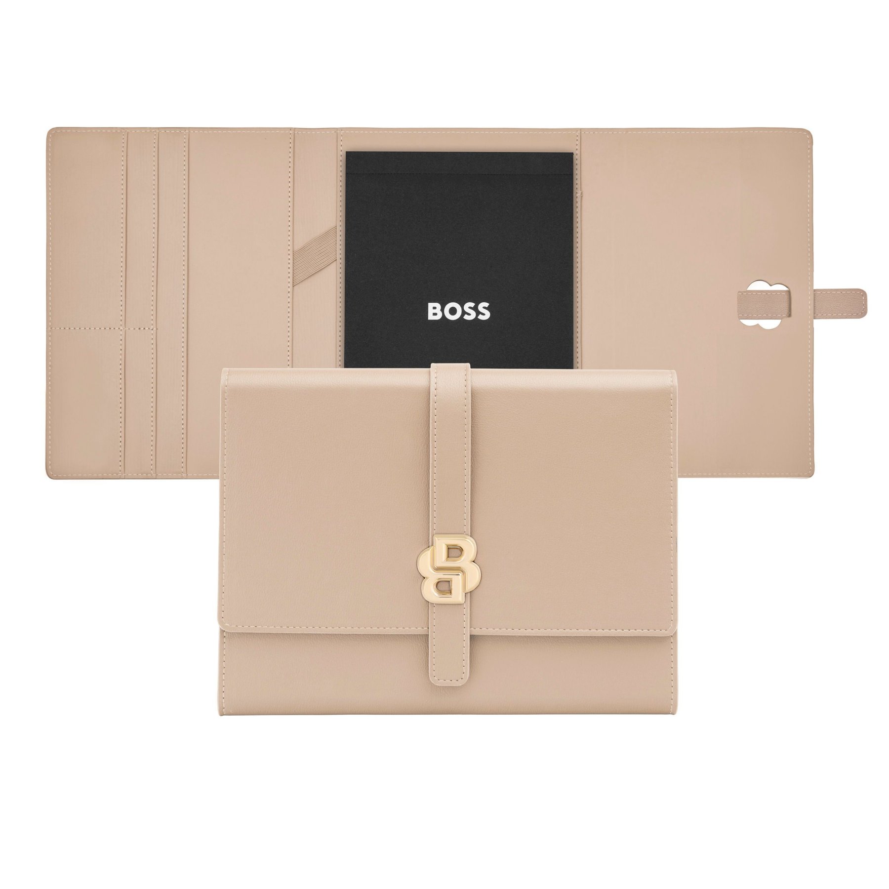 Hugo Boss Conference folder Double B, A5, rose gold