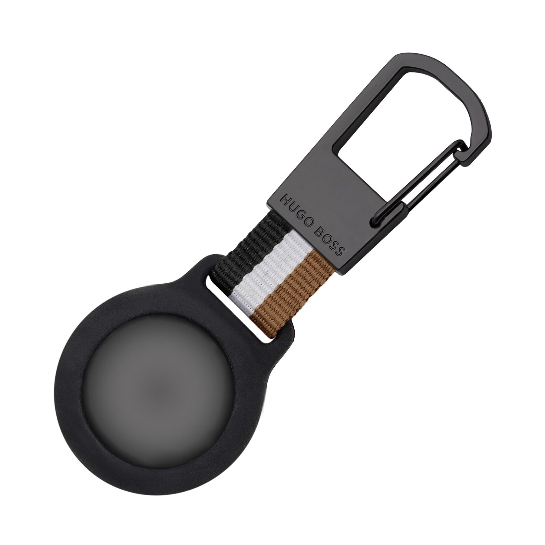 Hugo Boss Keychain Iconic Airtag Holder, black