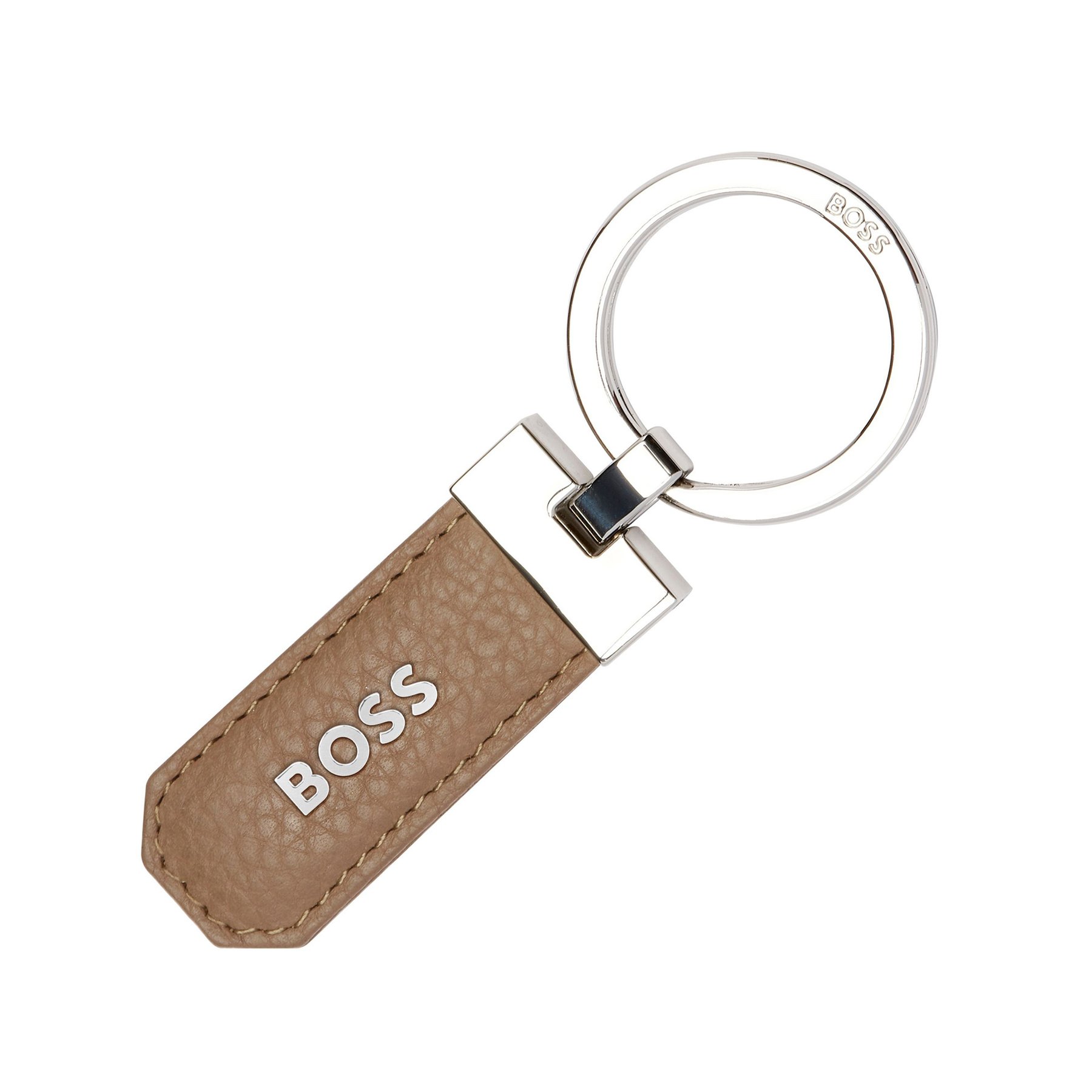 Hugo Boss Keyring Classic Grained, caramel