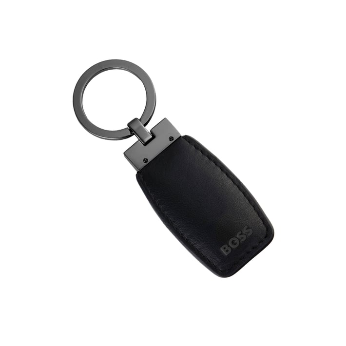 Hugo Boss Ключодържател Double B, черно-сив