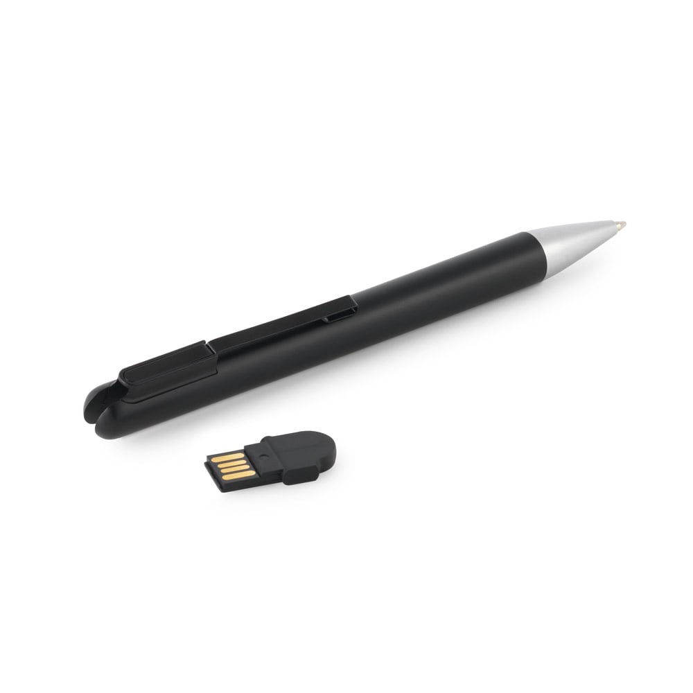 Hi!dea USB Flash Drive Savery, 4 GB, with pen, black