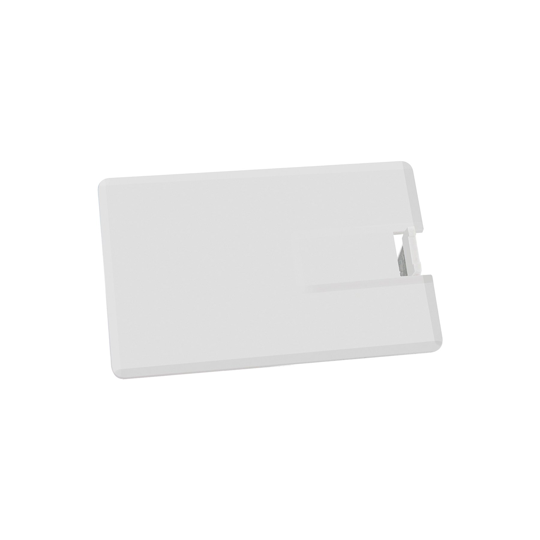 USB Flash Drive Credit Card, USB 2.0, 8 GB, no logo, white