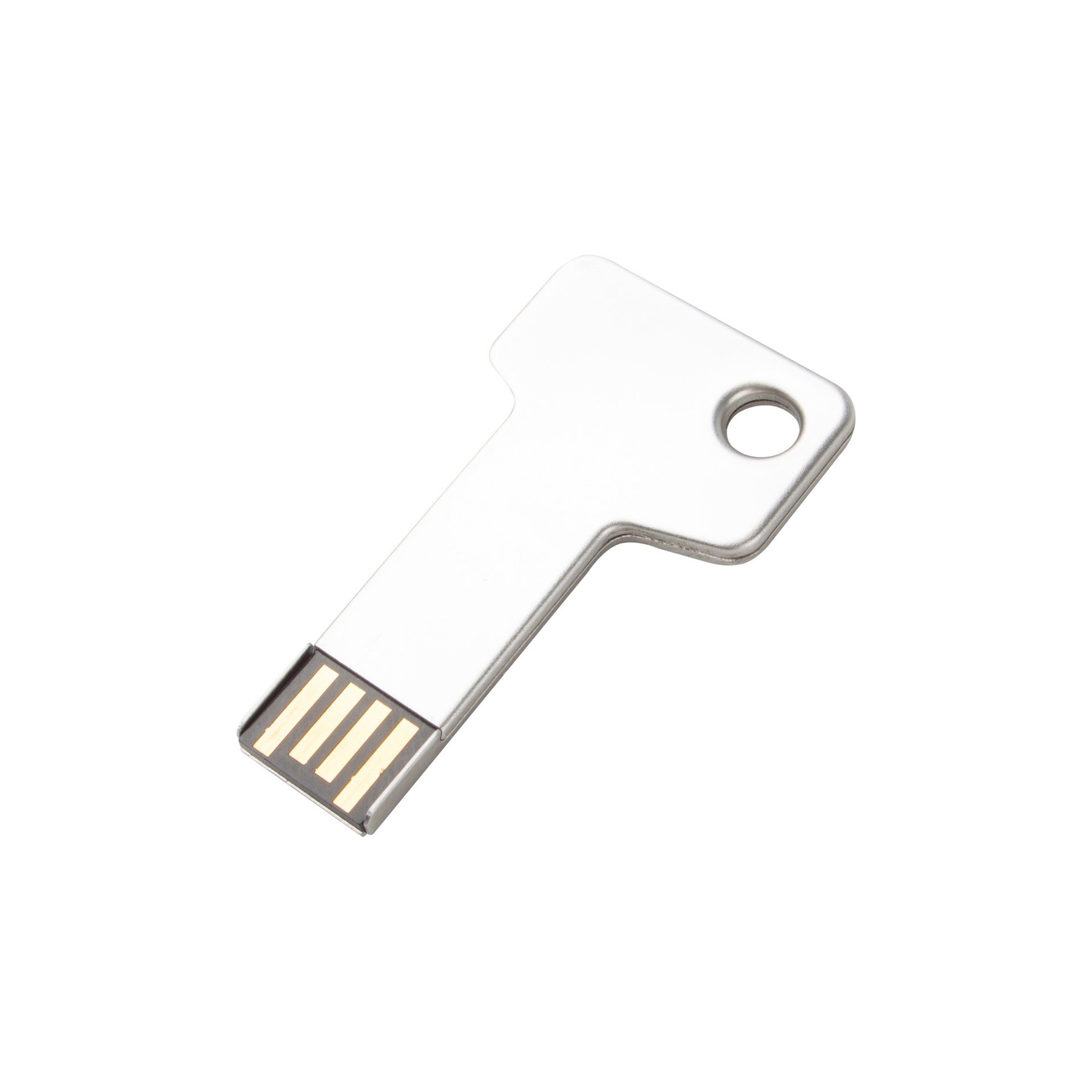 Stick key USB flash drive, USB 2.0, 8 GB, key-shaped, silver