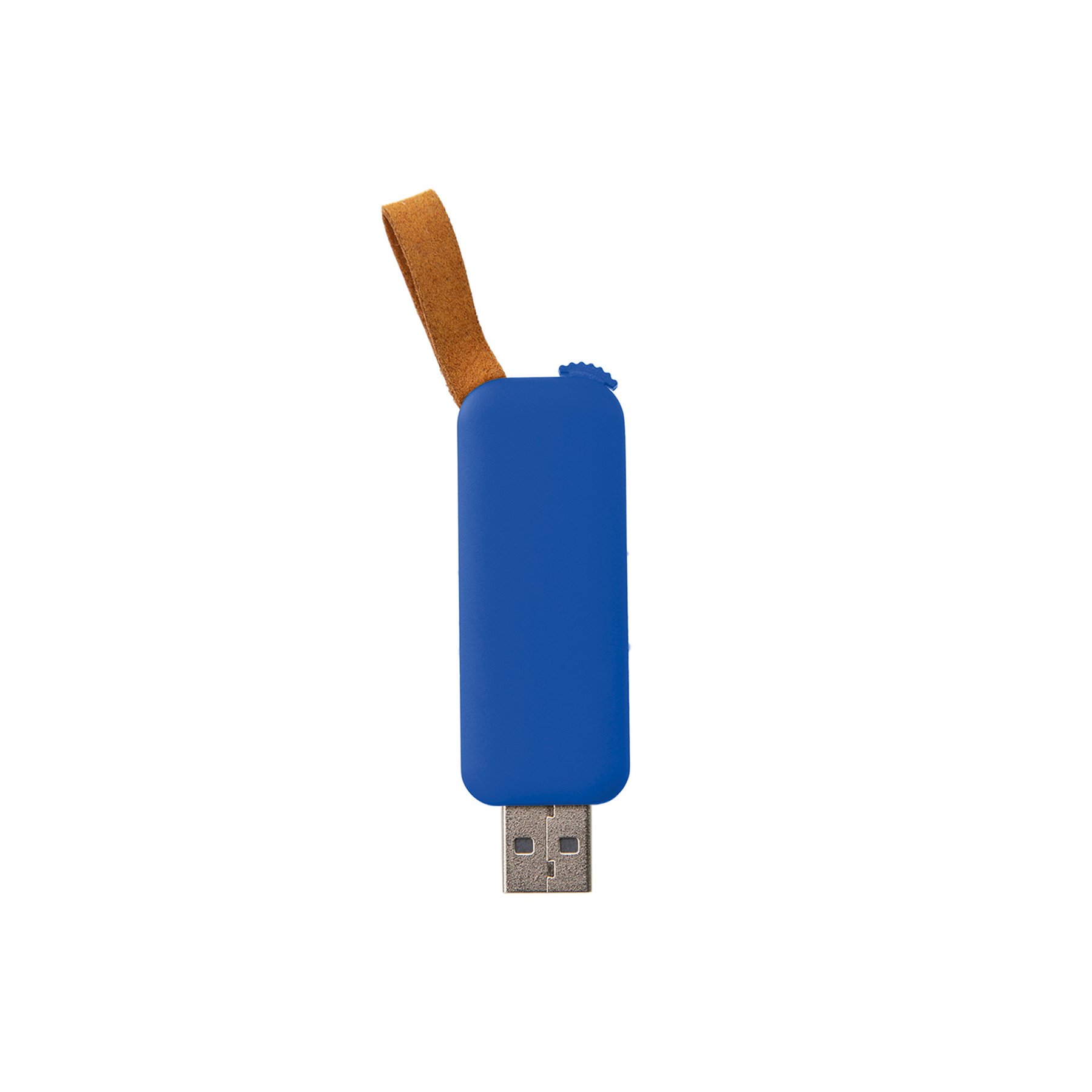 USB Flash Drive Slide, USB 2.0, 16 GB, no logo, blue