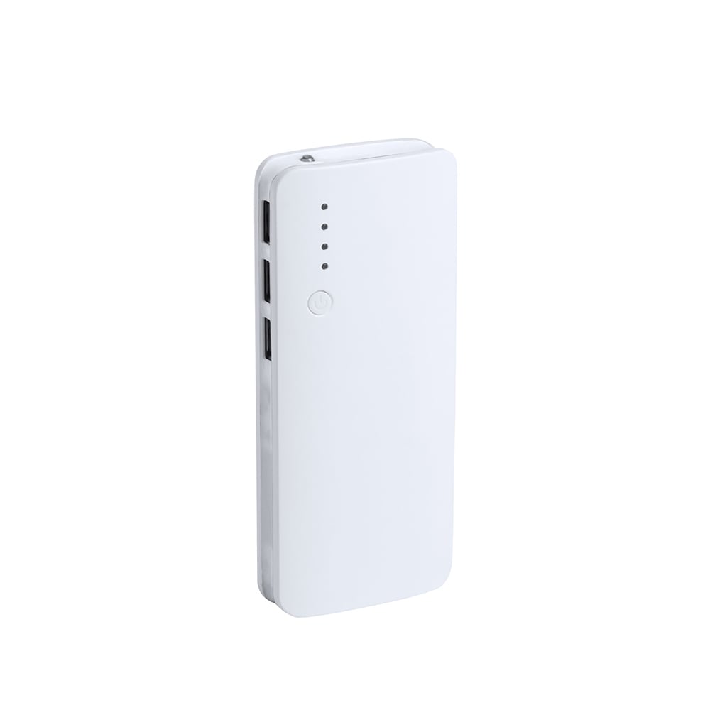 Cool Power bank Kaprin, 3 USB ports, 10 000 mAh, white