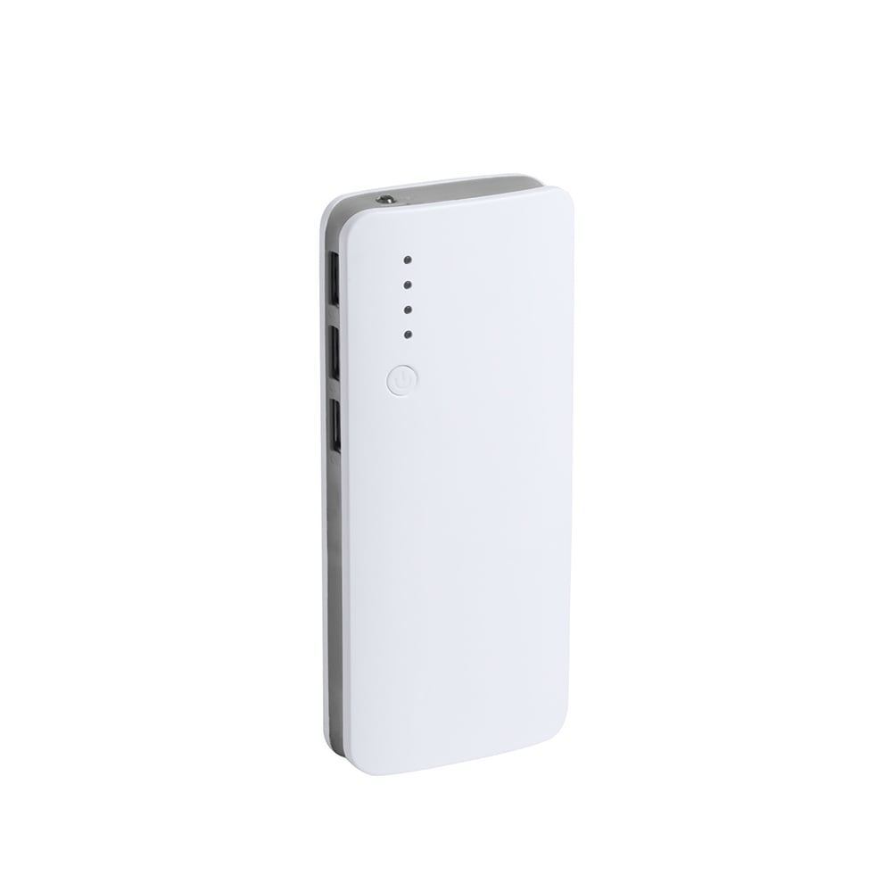 Cool Mobile Battery Kaprin, with 3 USB ports, 10000 mAh, white-grey