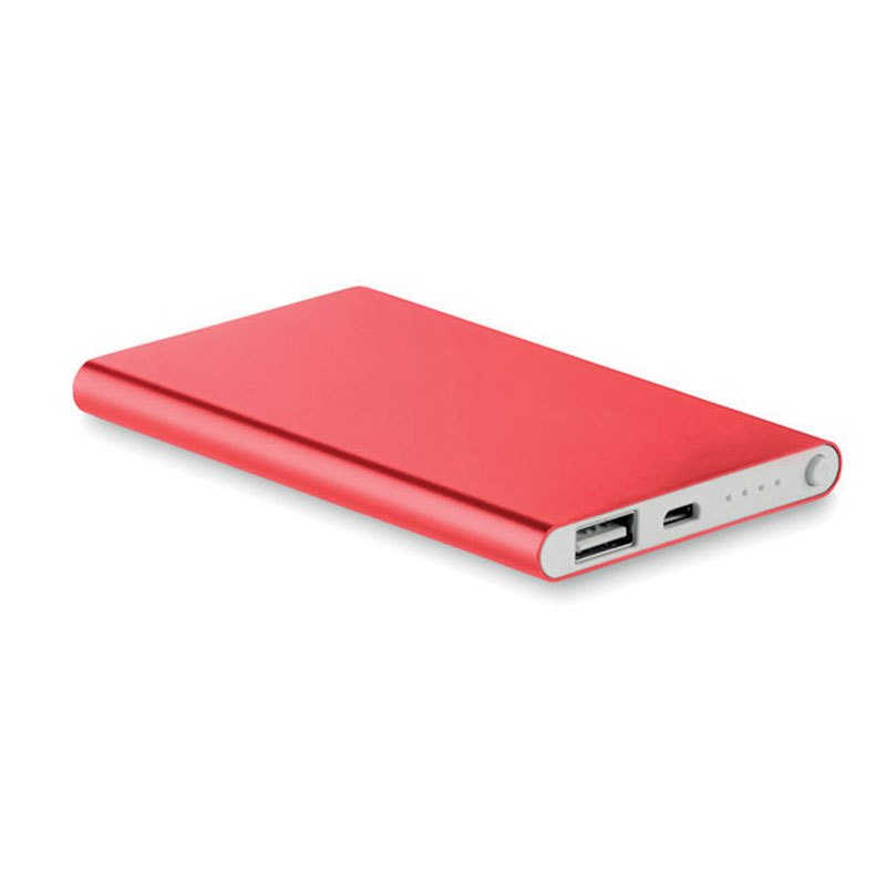 More Than Gifts Power bank Powerflat, 4000 mAh, red