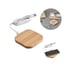 Wireless charger Power, bamboo, 9.2 ? 9.2 ? 0.9 cm