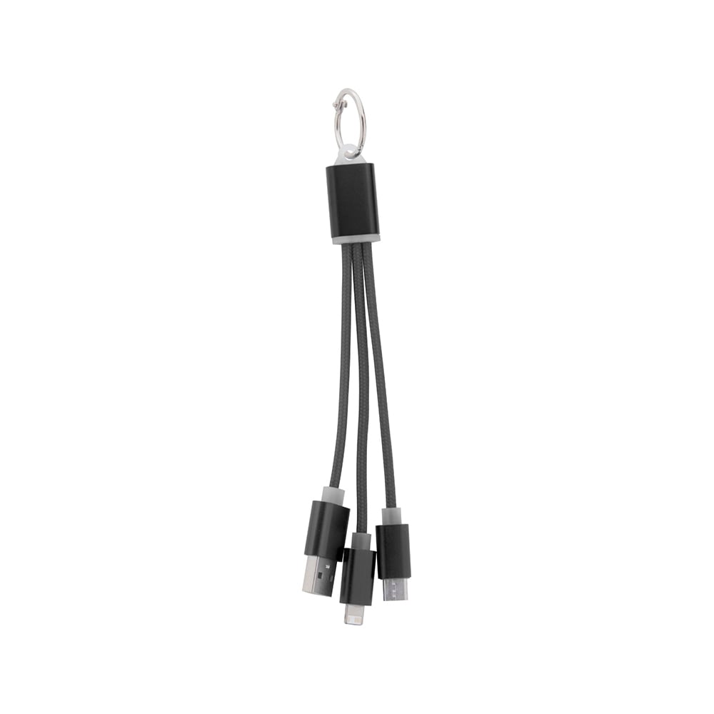 Cool Cable 3-in-1 USB Scolt, Lightning, micro USB and USB Type-C, black