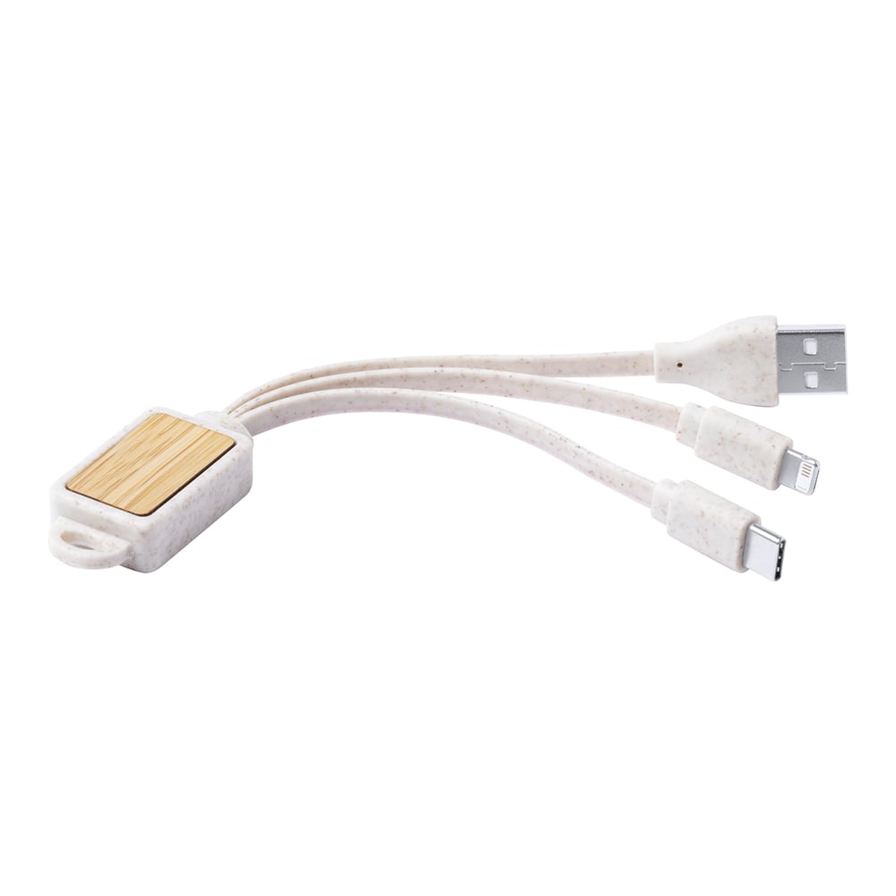 Korux Cable 3-in-1 USB, Lightning, micro USB and USB type C