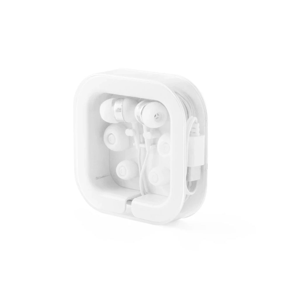 Headphones Hi!dea Presley, with cable 1.2 m and microphone, USB Type-C, white
