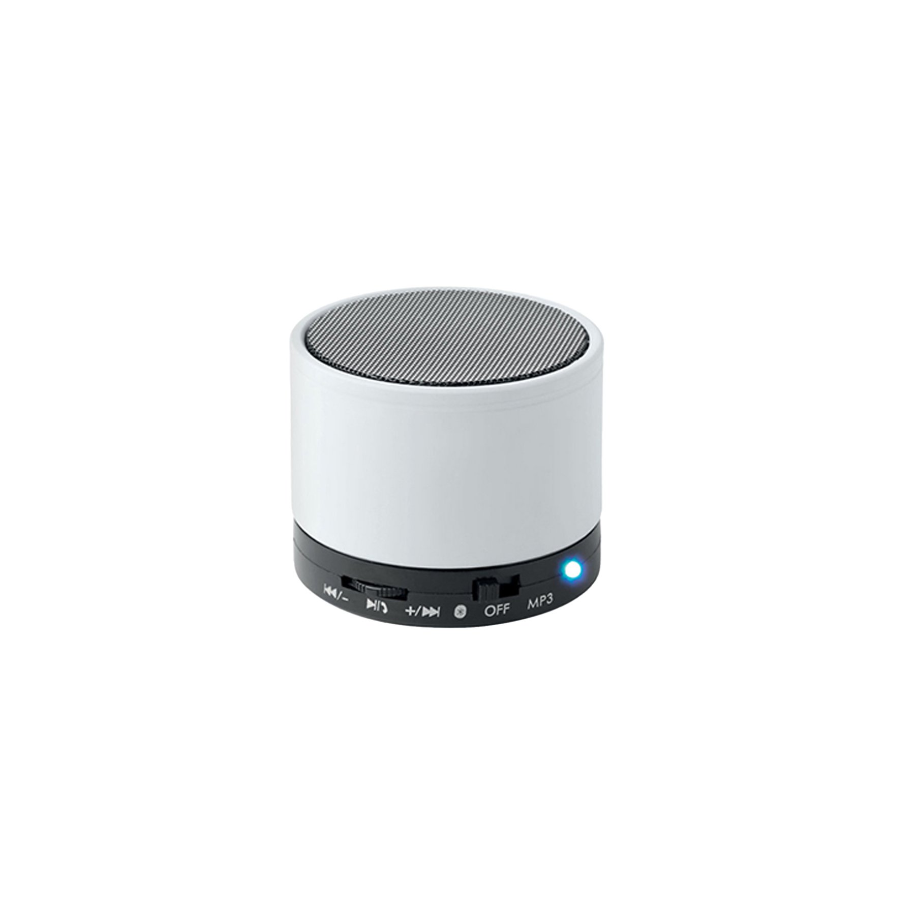 More Than Gifts Speaker Round Bass, Bluetooth, white