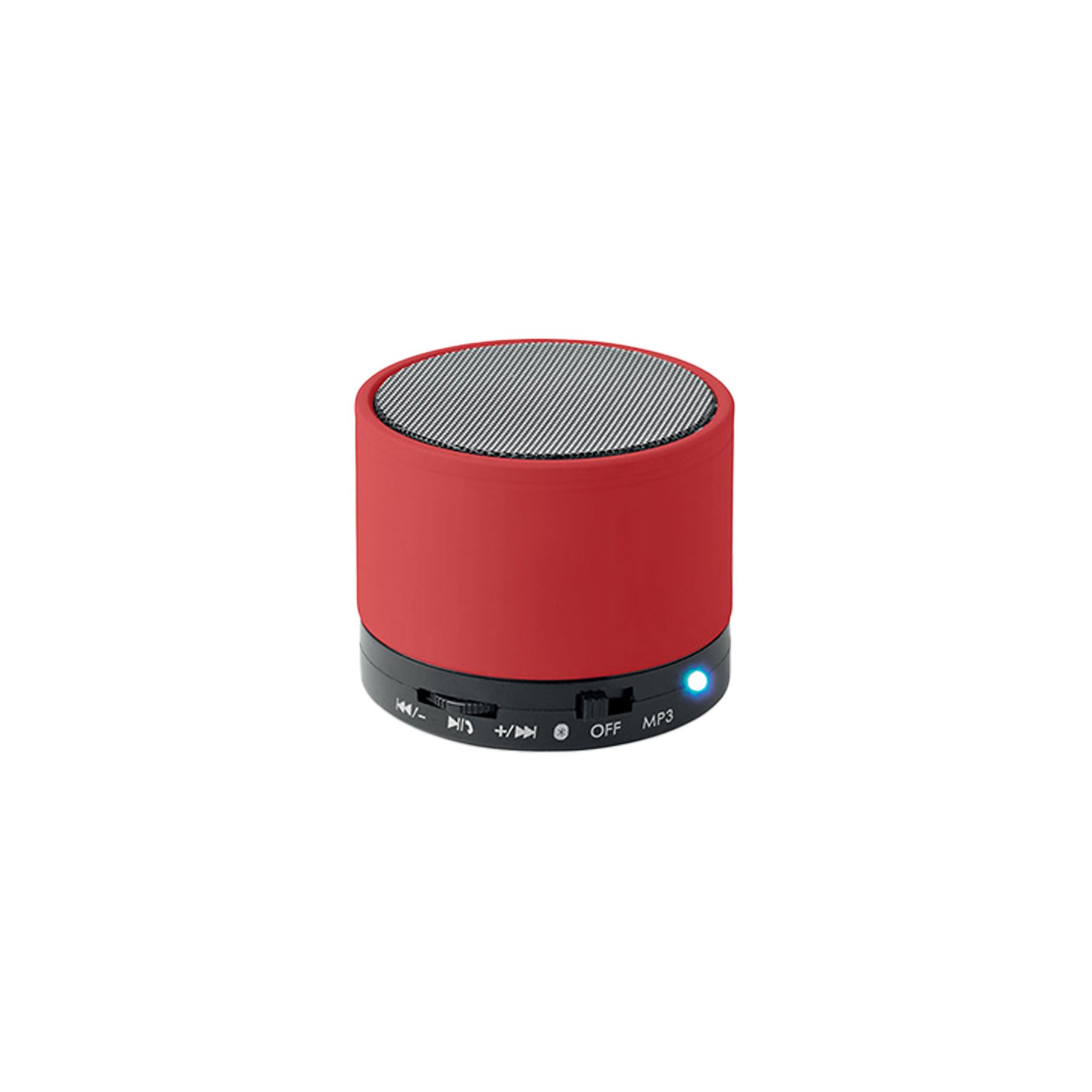 More Than Gifts Speaker Round Bass, Bluetooth, red