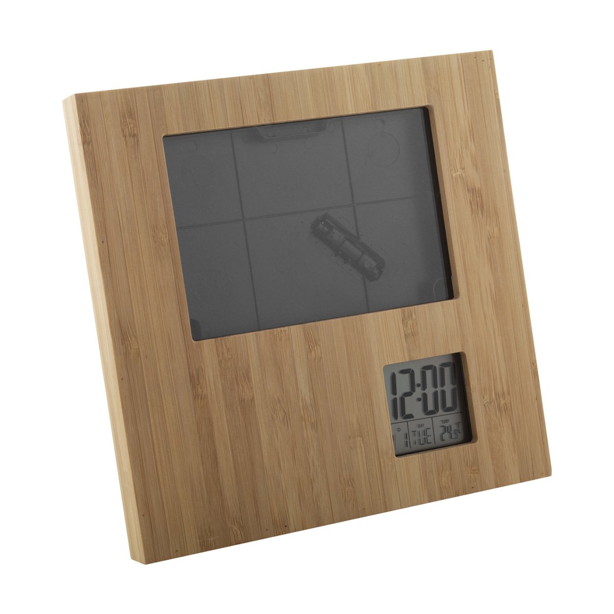 Booframe photo frame, with weather station, 18 x 18 x 2 cm