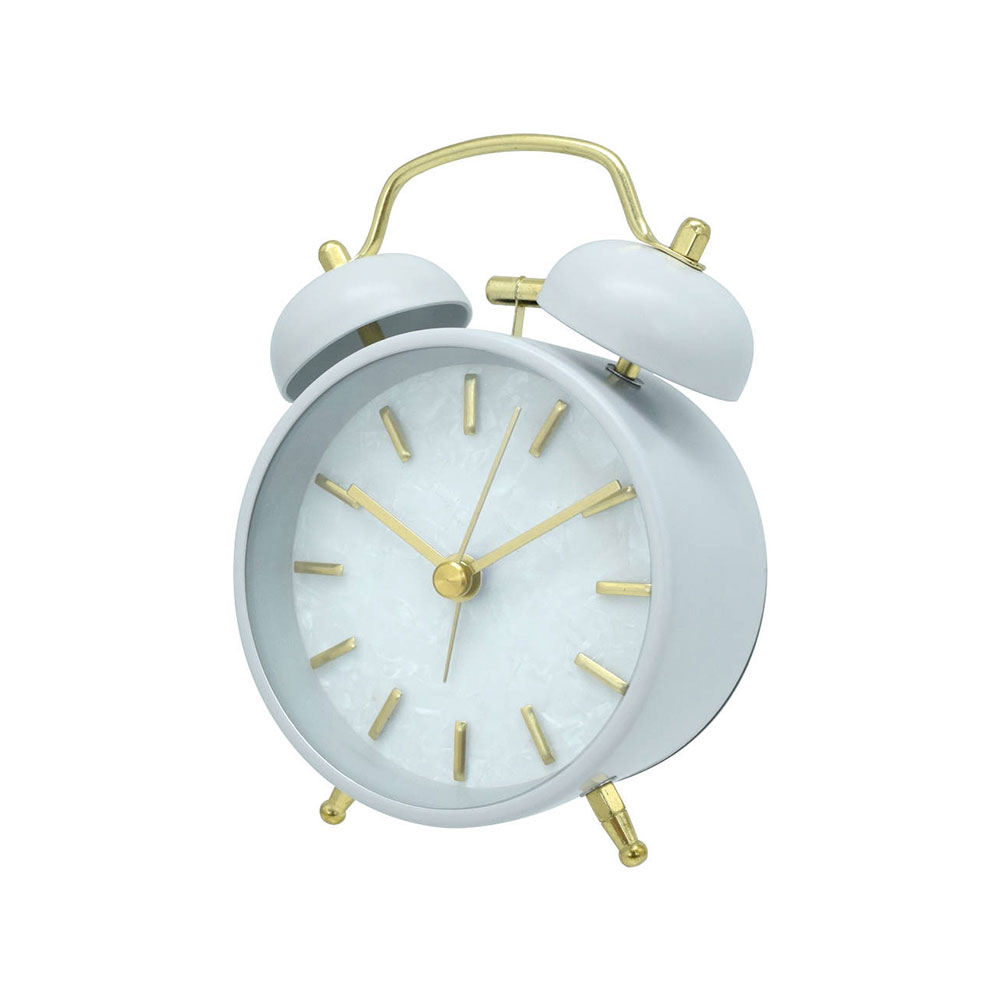 Часовник Takk Tick Tale, настолен, 12 cm, бял