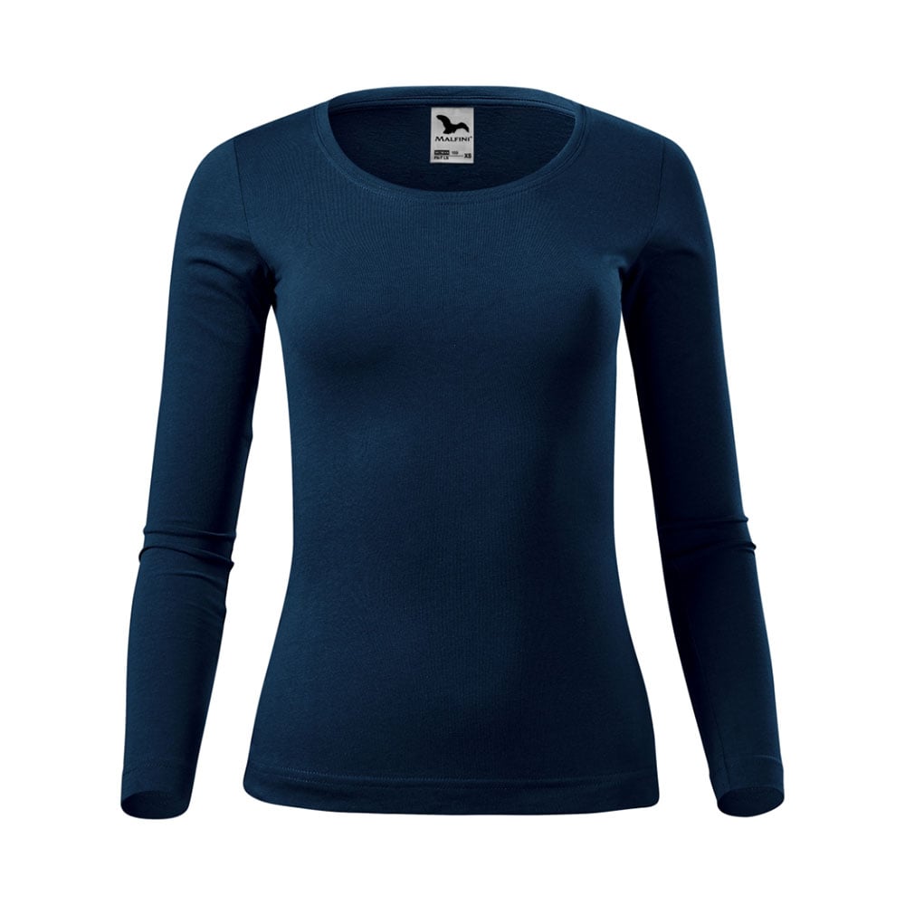 Malfini Women’s T-shirt Fit-T LS169, size M, dark blue
