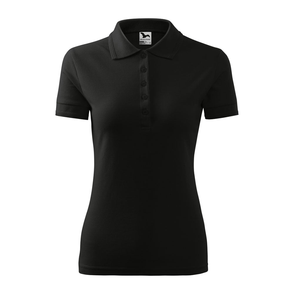 Malfini Women’s T-shirt Polo 210, size XXXL, black