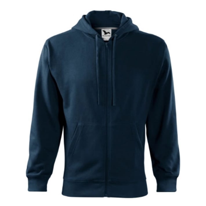 Malfini Men’s sweatshirt Zipper 410, size L, dark blue